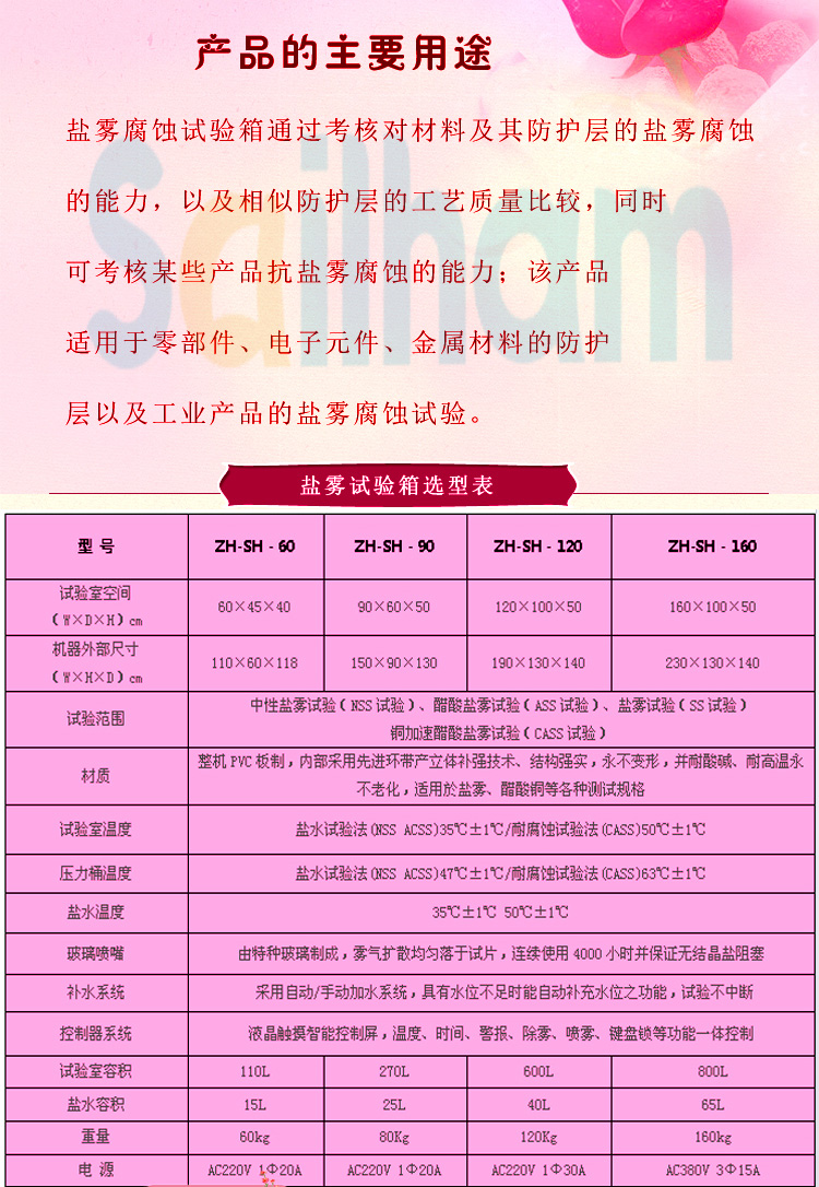 多功能鹽霧香蕉视频2020下载詳細參數表